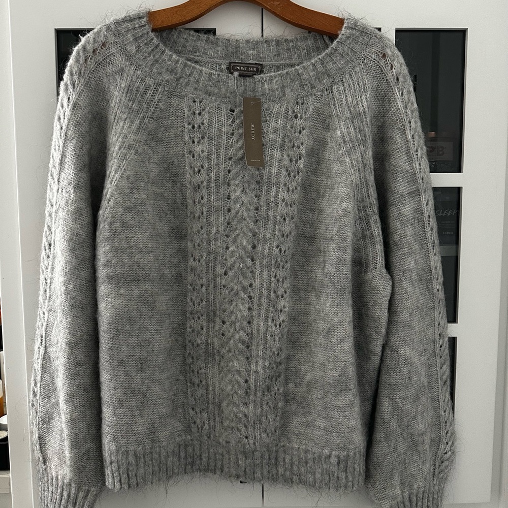 ✨NWT✨J. Crew Grey Knit Sweater